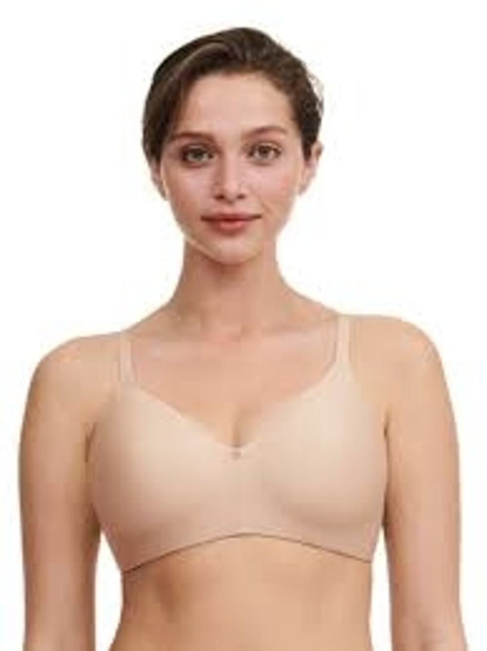 Chantelle Women's C-Jolie Wirefree T-Shirt Bra Comfort Rose Beige Size 30DD NWT